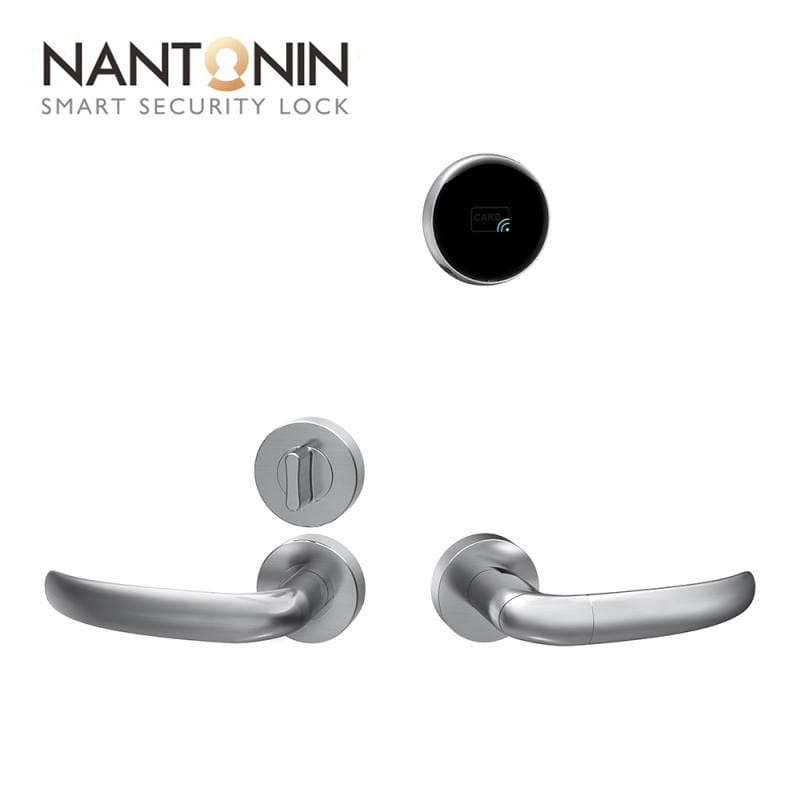 New Arrivals High Quality Keyless Access Handle Rfid Card Key Door System Software Electronic Hotel Door Lock